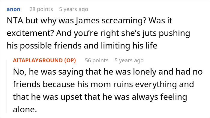 Controlling Mom Enforces Loneliness On Deaf Son Out Of Fear, Gets Called Out By Another Parent