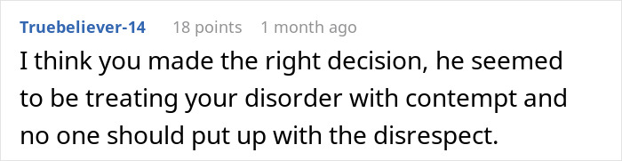 Comment expressing support for a woman ending a relationship over one cent and feeling liberated from disrespect.