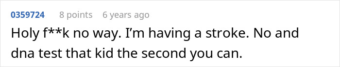 Comment expressing shock and advising a DNA test regarding woman wanting unborn son named after late ex causing drama. Comment expressing shock and advising a DNA test regarding woman wanting unborn son named after late ex causing drama.