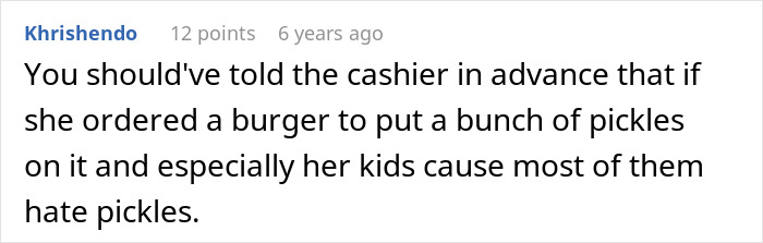 Comment on entitled mom assuming random guy will buy her kids food, reflecting a single mom entitlement scenario.