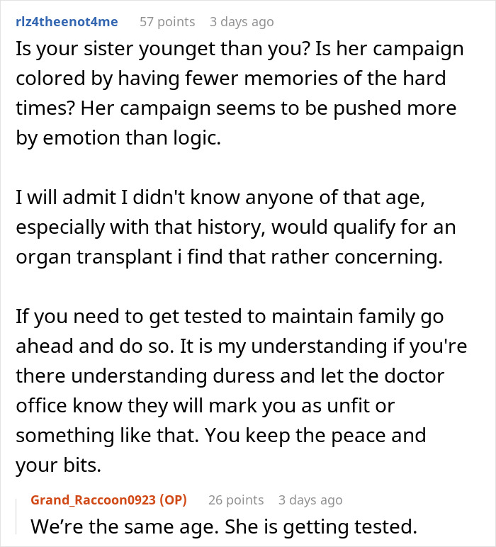 Man refuses to donate kidney to 77-year-old dad, citing concerns about keeping Frankenstein's monster alive.