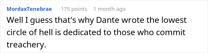 A Reddit comment about treachery, evoking the pain of going from Dad to Uncle after a betrayal. A Reddit comment about treachery, evoking the pain of going from Dad to Uncle after a betrayal.