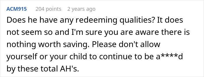 A comment on the story of a donor baby, urging the mother to protect herself and her child from the father.