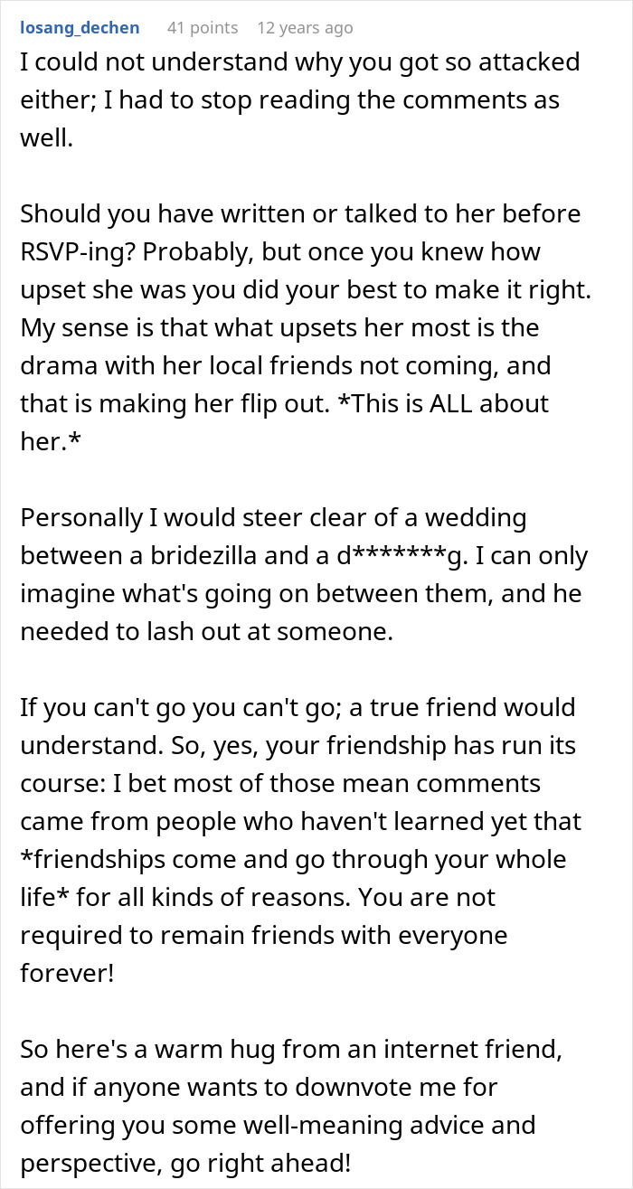 Mom RSVPs ‘No’ To Childfree Wedding An 12-Hour Flight Away, Bride Takes It Personally Mom RSVPs ‘No’ To Childfree Wedding An 12-Hour Flight Away, Bride Takes It Personally