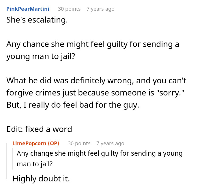 Forum comments discussing a homophobic MIL trying to get son&rsquo;s boyfriend arrested by a fake cop who is a real officer.