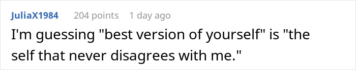 Screenshot of an online comment discussing feeling controlled, reflecting a guy feeling like a science experiment in his own home.