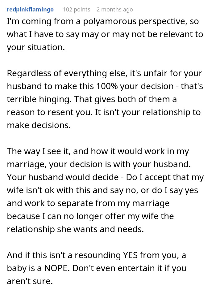 Open Marriage Takes A Wild Turn When Husband&rsquo;s GF Asks For A Baby, Wife Gives Him An Ultimatum