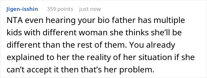 A screenshot of a Reddit comment, Jigen-isshin, providing advice on a pregnant GF situation.