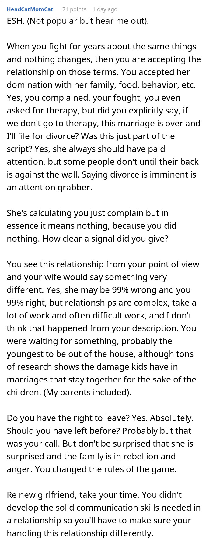 &ldquo;Starting Over&rdquo;: Man Divorces Wife Once Kids Move Out, And The Internet Has Opinions About It