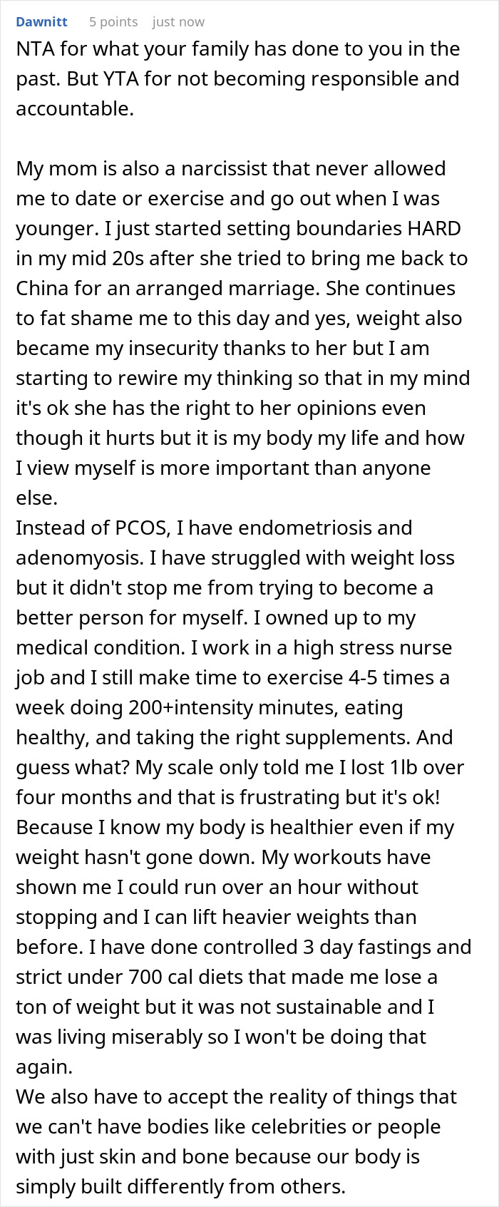 Asian Mom Body Shames Daughter, Gets Mad When She Says She's The Reason For Her Weight And Illnesses