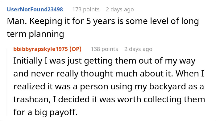 Lazy Man Throws Dog's Chew Bones Onto Neighbor's Lawn, Gets A Yard Full Of Them After Petty Revenge