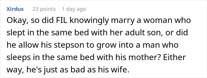 A Reddit comment on a MIL story, discussing a messy family fight over a baby name, and being escorted out by police.