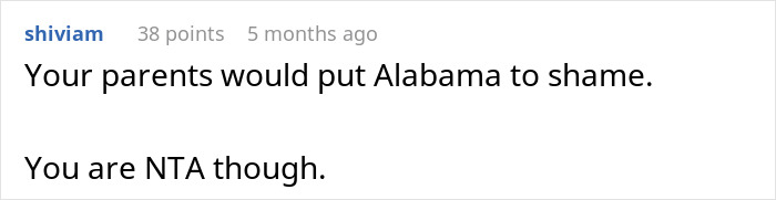 Comment on a forum post discussing a confusing and wild family dynamic sparking drama over DNA tests and child support.