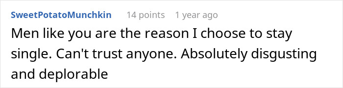 Screenshot of a forum comment expressing distrust and disappointment, reflecting consequences of chasing a fantasy.