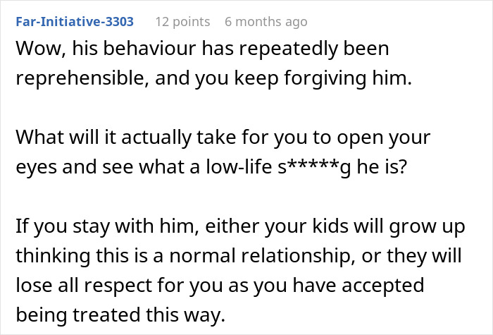 Comment warning about reprehensible behavior in a creepy and borderline predatory relationship involving a hidden folder. Comment warning about reprehensible behavior in a creepy and borderline predatory relationship involving a hidden folder.