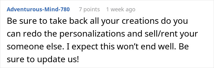 Screenshot of a Reddit comment warning about consequences after ex-girlfriend cheats and wedding drama unfolds. Screenshot of a Reddit comment warning about consequences after ex-girlfriend cheats and wedding drama unfolds.
