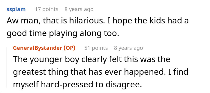 Screenshot of an online discussion about a MIL using her emergency key to drop in unannounced and family reactions.