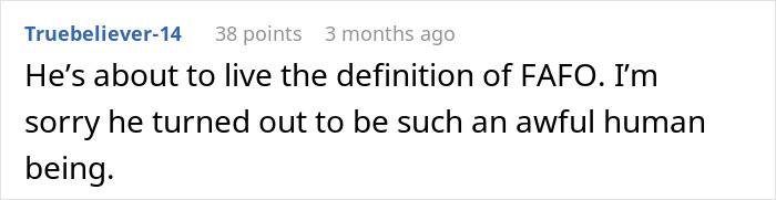 Comment on a forum expressing disappointment about a delusional husband expecting his wife to raise his affair child. Comment on a forum expressing disappointment about a delusional husband expecting his wife to raise his affair child.