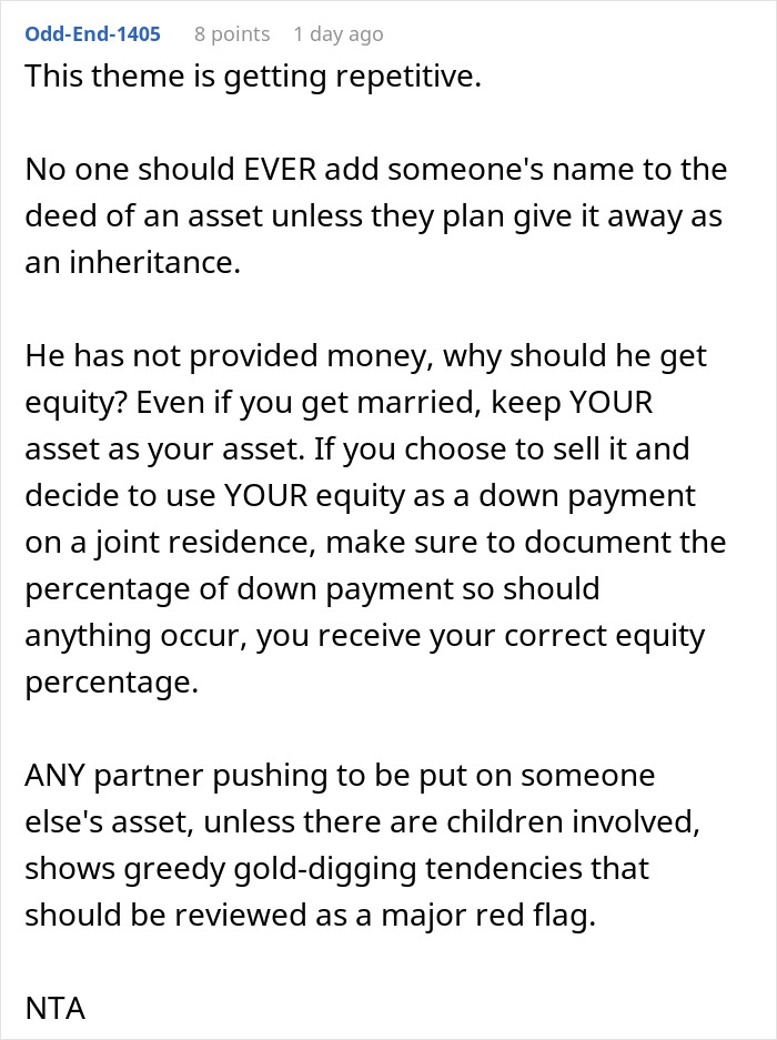 Woman Invests Life Savings Into Buying A House, BF Pays Rent But Expects Ownership Woman Invests Life Savings Into Buying A House, BF Pays Rent But Expects Ownership
