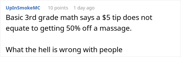 Lady Thinks $5 Tip To Uber Driver Gets Her 50% Off His Massage Services, Gets Mad When He Refuses