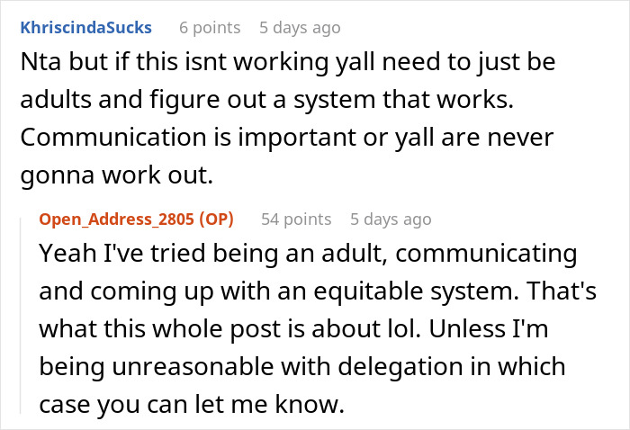 &ldquo;I&rsquo;m Not Your Maid Or Your Mom&rdquo;: Couple Moves In Together, Starts Clashing Over Chores