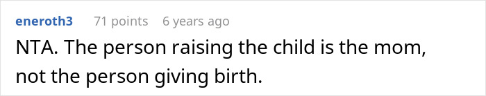 Screenshot of an online discussion about a woman wanting her baby adopted by her brother and conflict with sister-in-law over motherhood. Screenshot of an online discussion about a woman wanting her baby adopted by her brother and conflict with sister-in-law over motherhood.