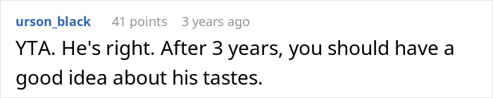 Screenshot of a Reddit comment discussing understanding a boyfriend&rsquo;s music tastes after three years in a relationship.