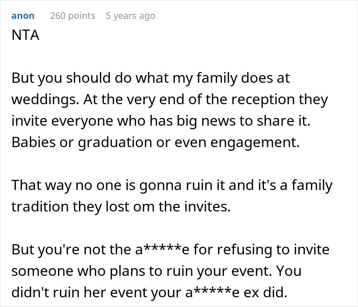 Commenter advises on handling wedding sabotage worries by uninviting a problematic sister to protect the wedding celebration.