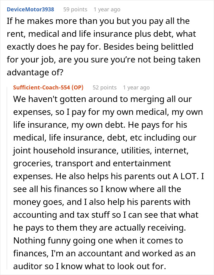 A Reddit post details how a woman decided to quit the marriage due to financial disrespect from her husband.