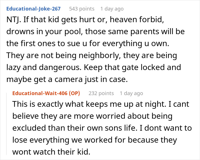 Woman Stops Neighbor’s Child From Using Her Pool Unsupervised, Parents Call Her Cold And Heartless Woman Stops Neighbor’s Child From Using Her Pool Unsupervised, Parents Call Her Cold And Heartless