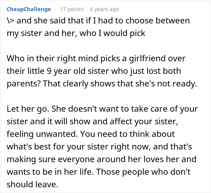 Woman Demands Boyfriend Choose Between Her And His Abandoned Sister: "Isn't Ready To Become A Mother" Woman Demands Boyfriend Choose Between Her And His Abandoned Sister: "Isn't Ready To Become A Mother"