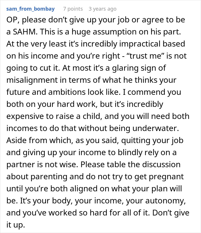 Man Calls Wife Selfish For Refusing To Become A SAHM While Cheating On Her The Entire Time