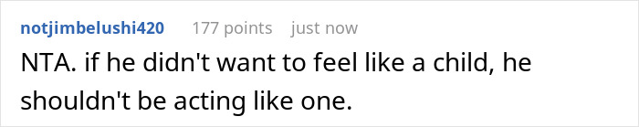 Comment criticizing rude man for acting like a child after snatching things without asking while coworker berates him.