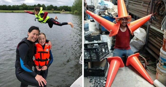 54 Hilarious And Creative Poses That People Somehow Pulled Off Perfectly