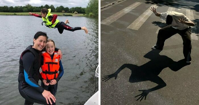 54 Hilarious And Creative Poses That People Somehow Pulled Off Perfectly