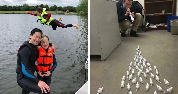 54 Hilarious And Creative Poses That People Somehow Pulled Off Perfectly