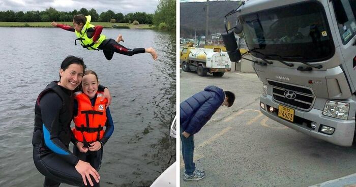 54 Hilarious And Creative Poses That People Somehow Pulled Off Perfectly