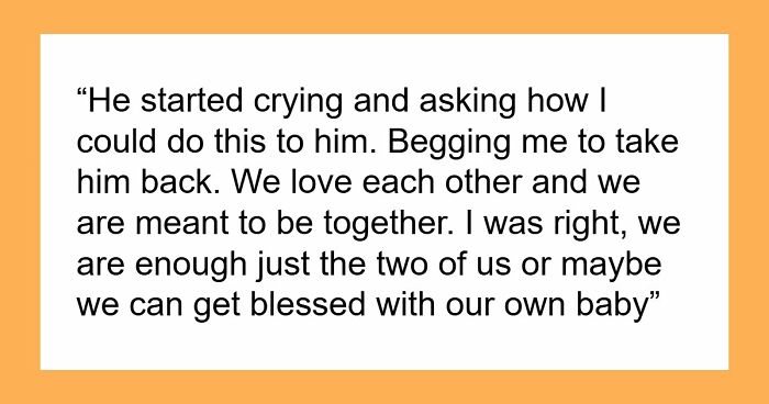Guy Demands Separation Due to Wife’s Infertility, Runs Back, Learning She Got Pregnant From ONS