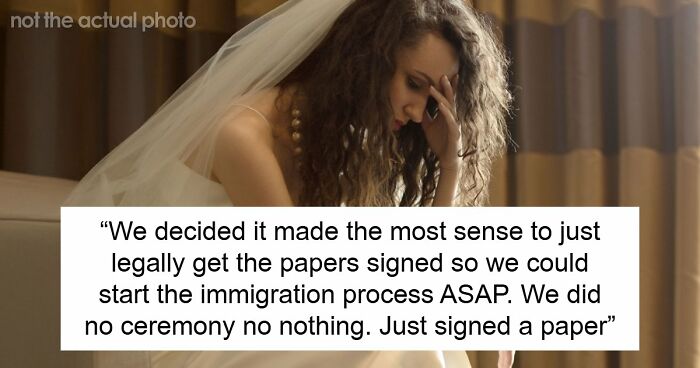 Couple Legally Marries Months Before The Wedding Ceremony, Bride Starts Panicking That It Will Upset Guests