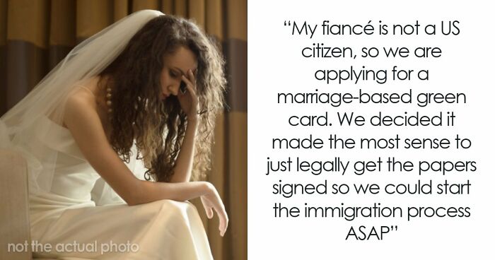 Couple Legally Marries Months Before The Wedding Ceremony, Bride Starts Panicking That It Will Upset Guests