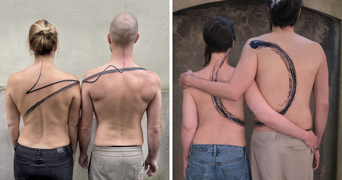 These 15 Couple Tattoos Blur The Line Between Two Individuals And One Design