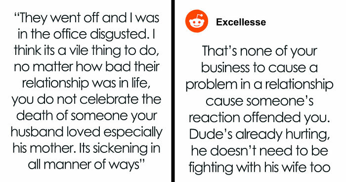Woman Openly Celebrates Losing Her MIL While Husband Mourns, Shocked Coworker Can’t Stay Silent