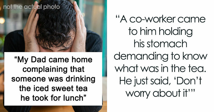 Food Thief Learns A Lesson When Coworker Gets Fed Up With Being Left Without His Iced Sweet Tea