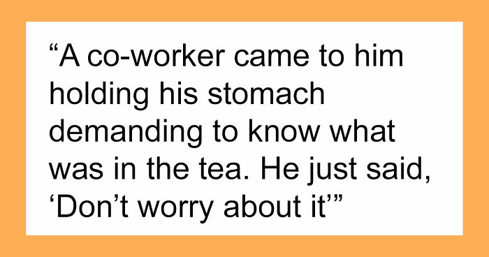 Food Thief Learns A Lesson When Coworker Gets Fed Up With Being Left Without His Iced Sweet Tea