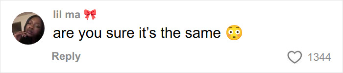 A user comments on a viral video, asking "are you sure it's the same 😮" about the lurking face.