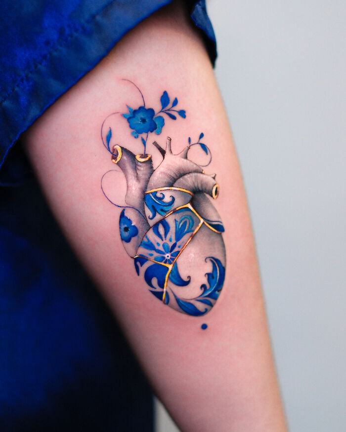Tattoos Inspired Japanese Kintsugi Tatuaggidiporcellana