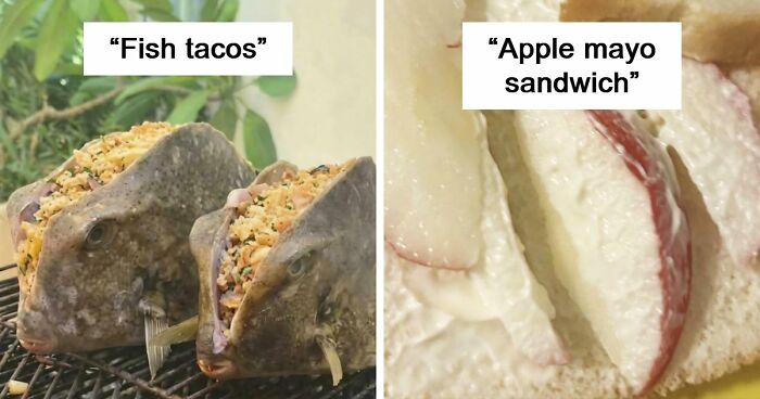 “Apple Mayo Sandwich”: 73 Cursed Food Pics Straight From The Depths Of Hell