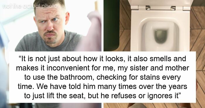 Gross Dad Keeps Wetting The Toilet Seat, Disgusted Daughter Uses His Clean Underwear To Wipe It
