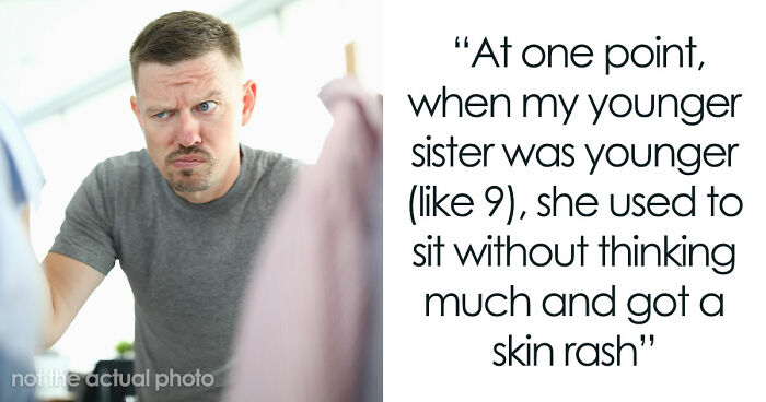 Gross Dad Keeps Wetting The Toilet Seat, Disgusted Daughter Uses His Clean Underwear To Wipe It