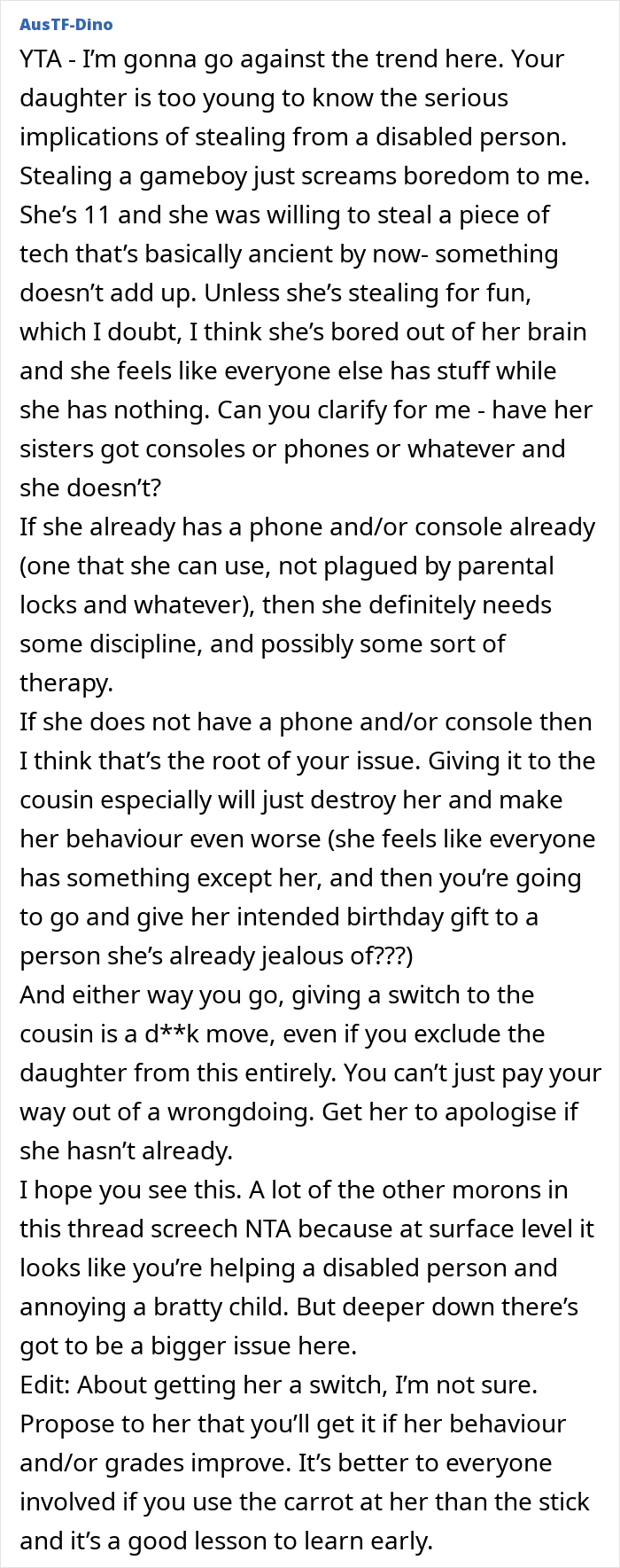 &ldquo;Entitled&rdquo; 10YO Steals Cousin&rsquo;s Game Boy, Mom Decides To Teach Her A Painful Life Lesson